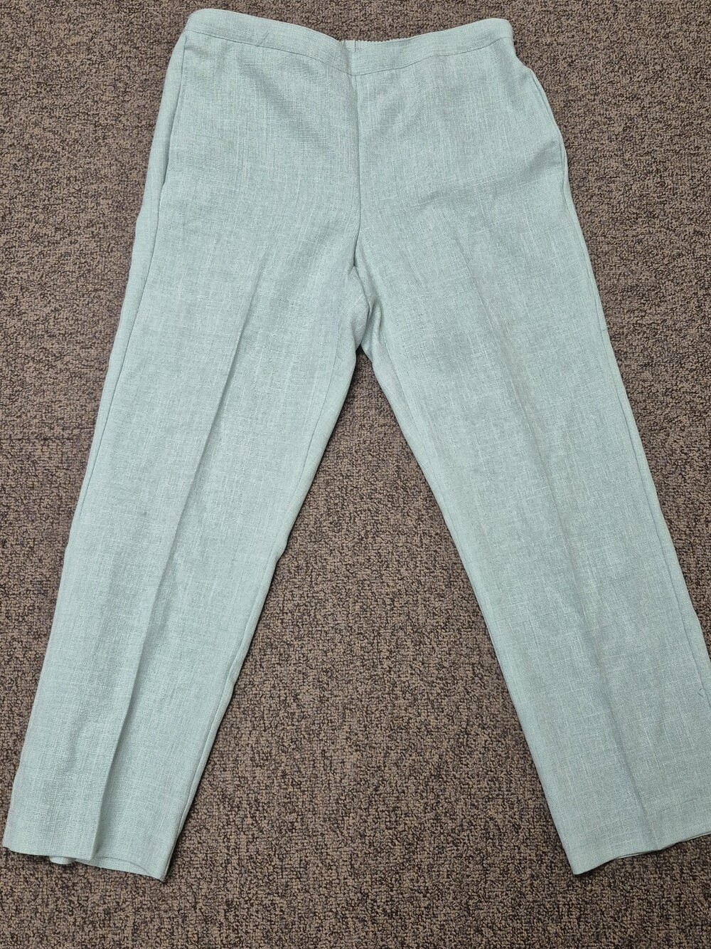 Alfred Dunner Mint Green Straight-Leg Pants